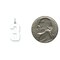 Sterling Silver Medium Polished Number 3 Charm Pendant Jewerly 21mm x 8mm